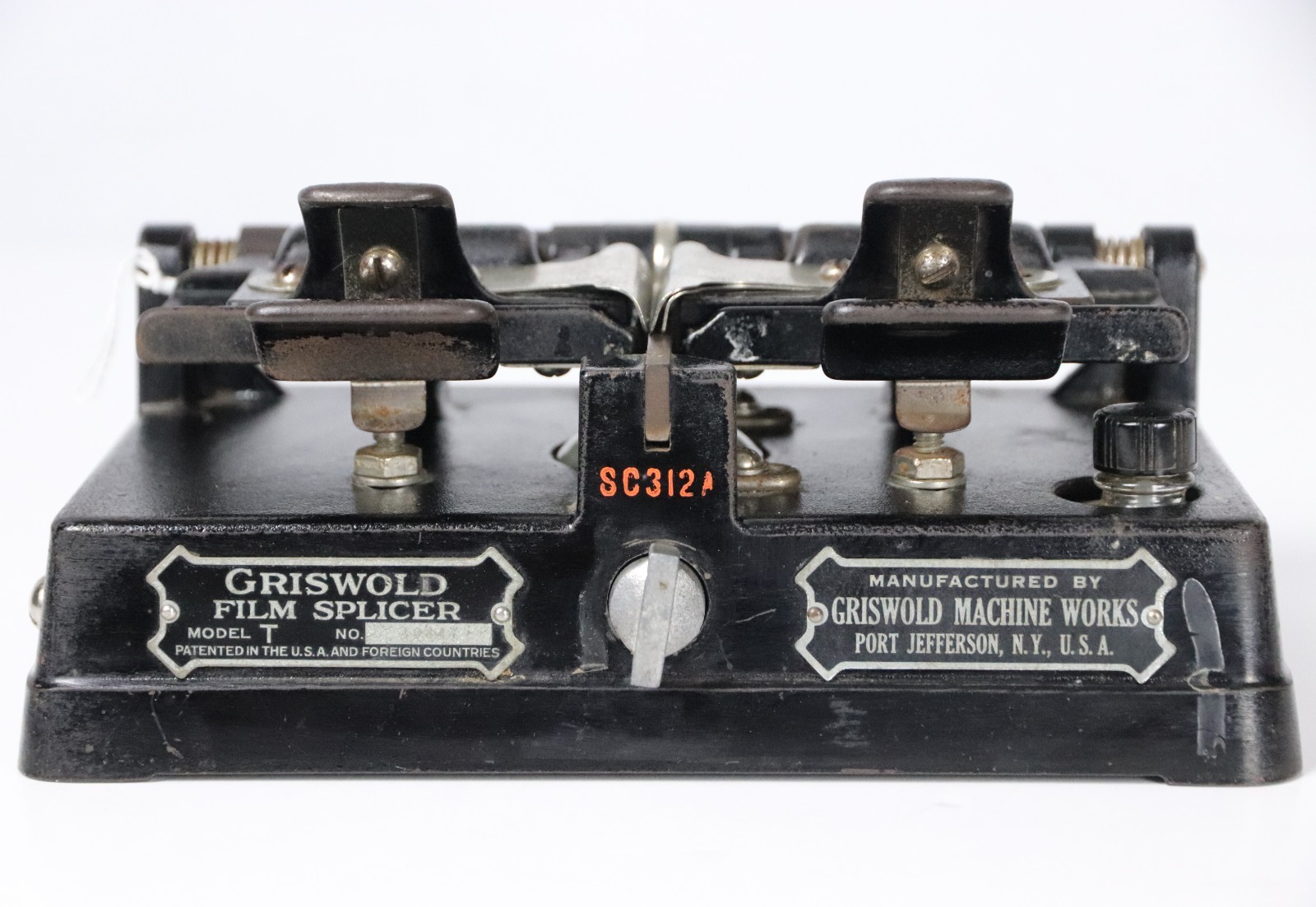 Griswold Model T Cast Iron Cement 35 mm Film Splicer 1920’s Antique