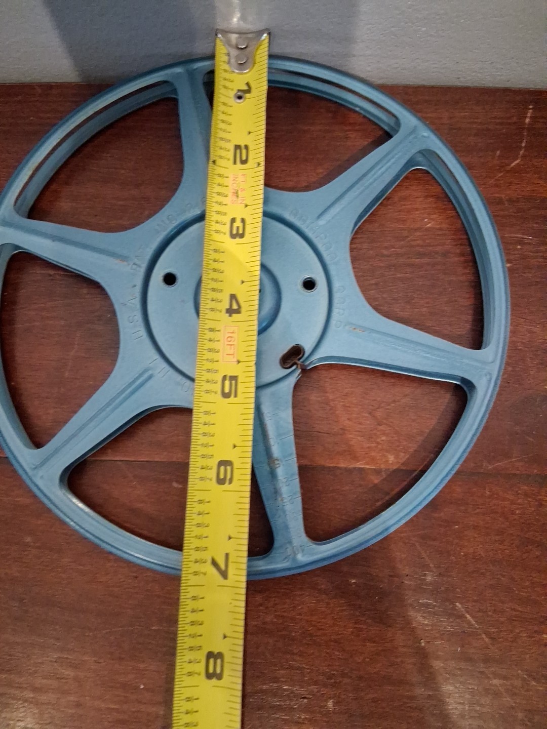 TWO VINTAGE METAL MOVIE REELS 1 COMPCO 1 KENCO USED CONDITION