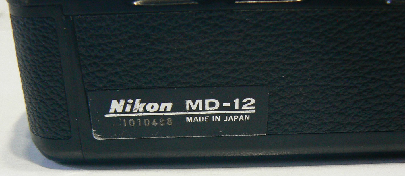 Nikon MD-12 Motor Drive for FM FM2 FM3A FE FE2 Cameras – Made in Japan AA