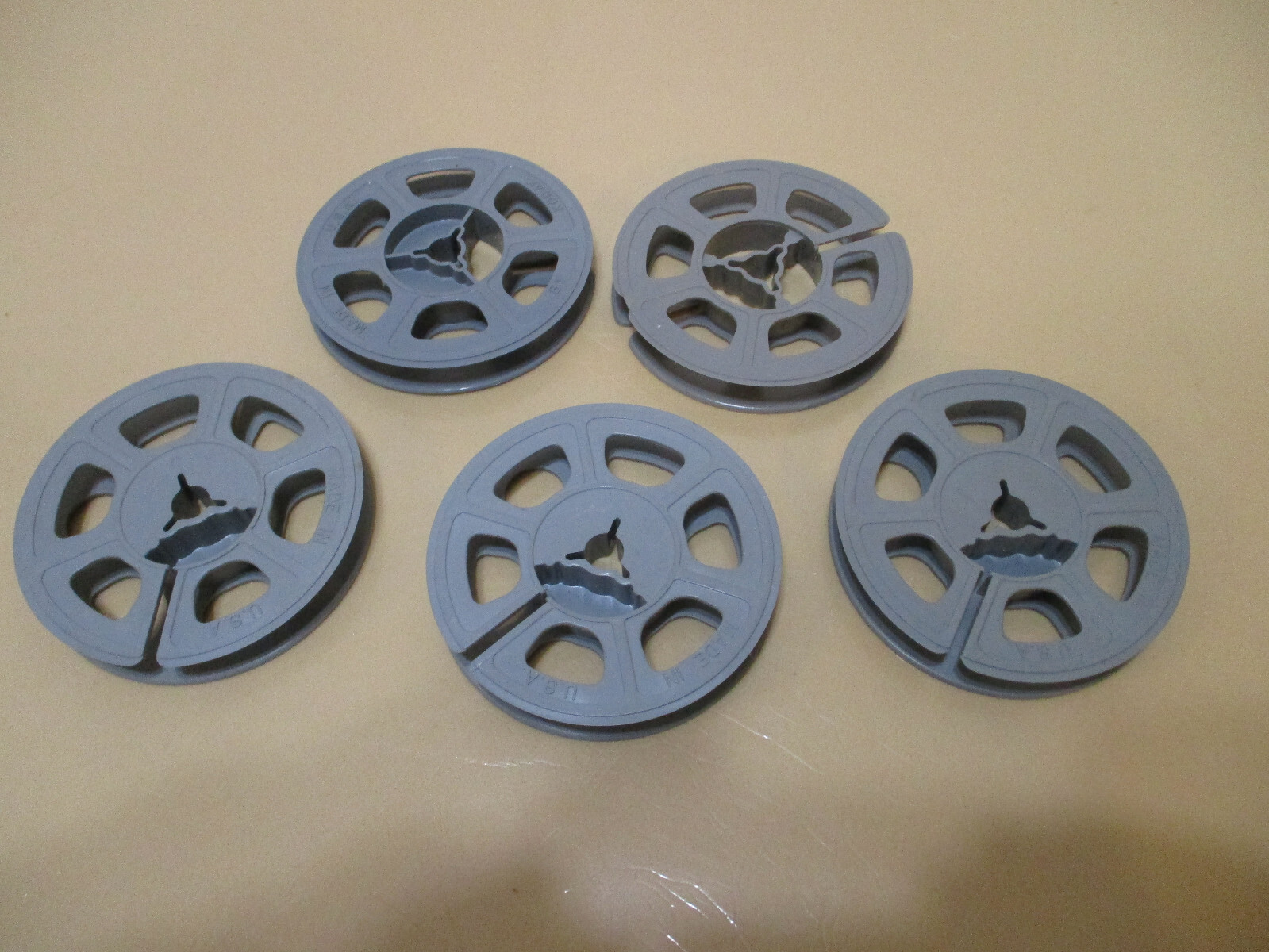 Vintage Regular 8MM Plastic Reels (Lot Of 5)
