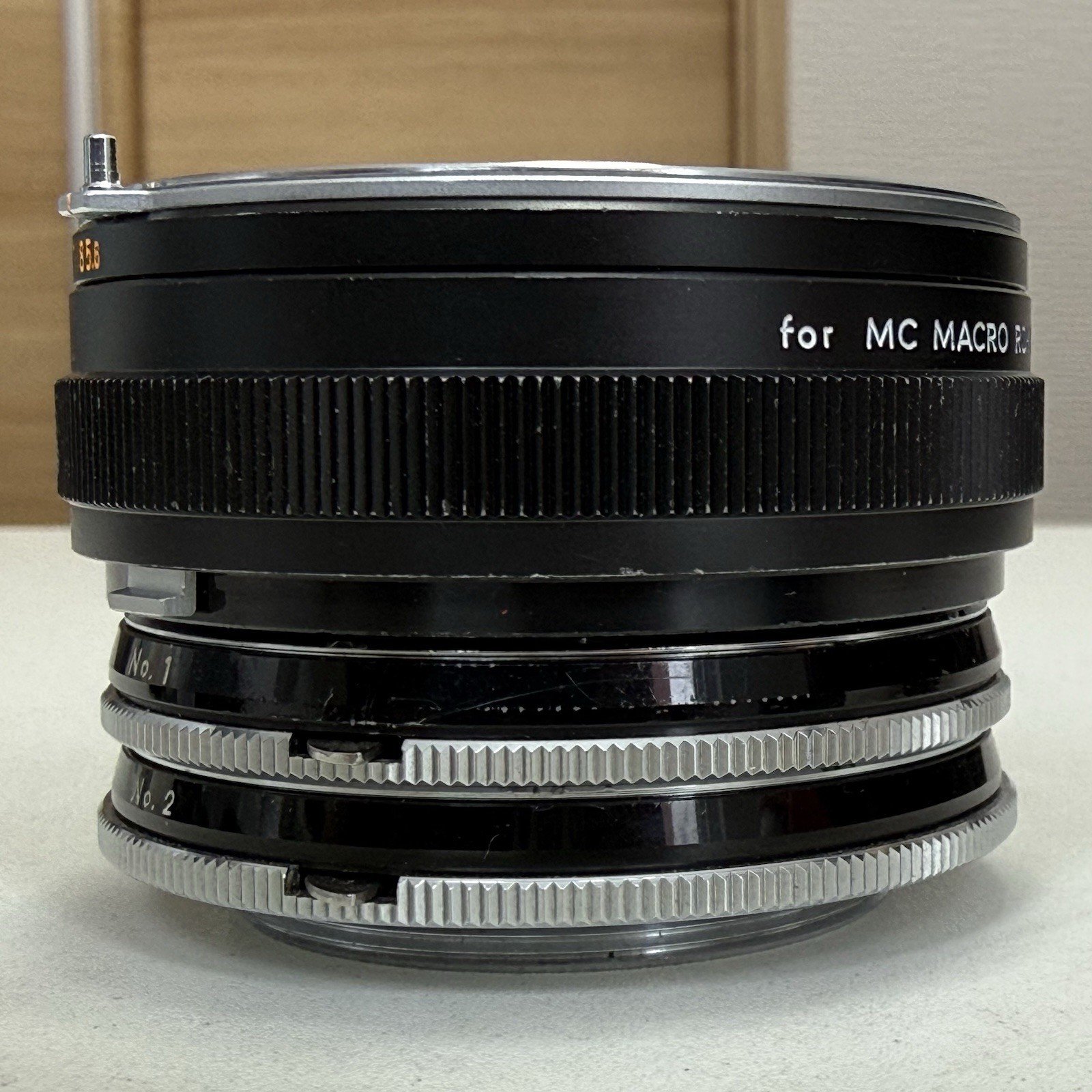 Minolta SR/MD Macro Extension Tube Set No.1 & No.2 1:2–1:1 for Macro Rokkor Lens