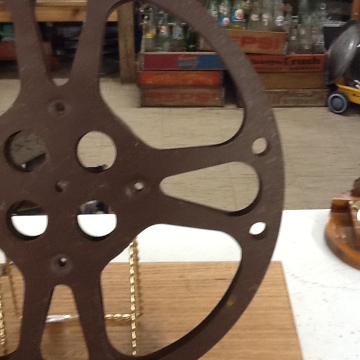 Vintage 16mm Goldberg Brothers Movie Reel Metal Brown Aluminum 12 Inches