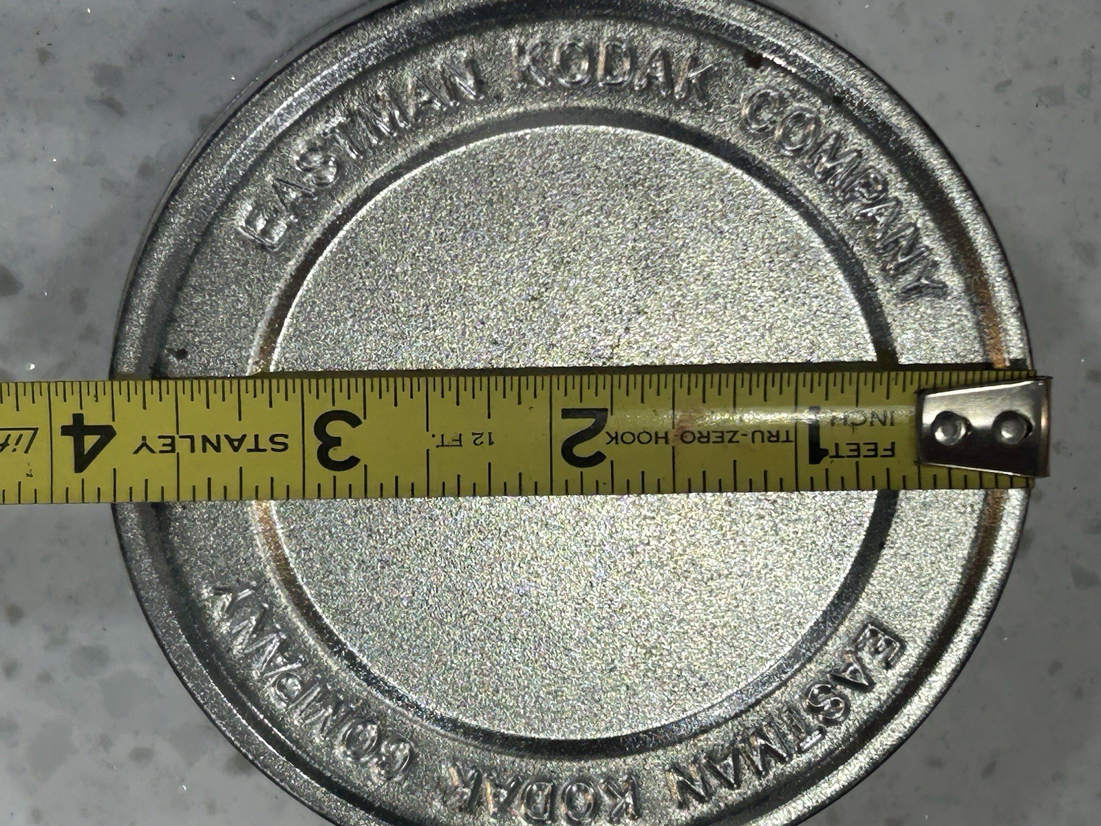 Vintage Film Roll Canister Silver Tin Metal Box Eastman Kodak Company 1970’s