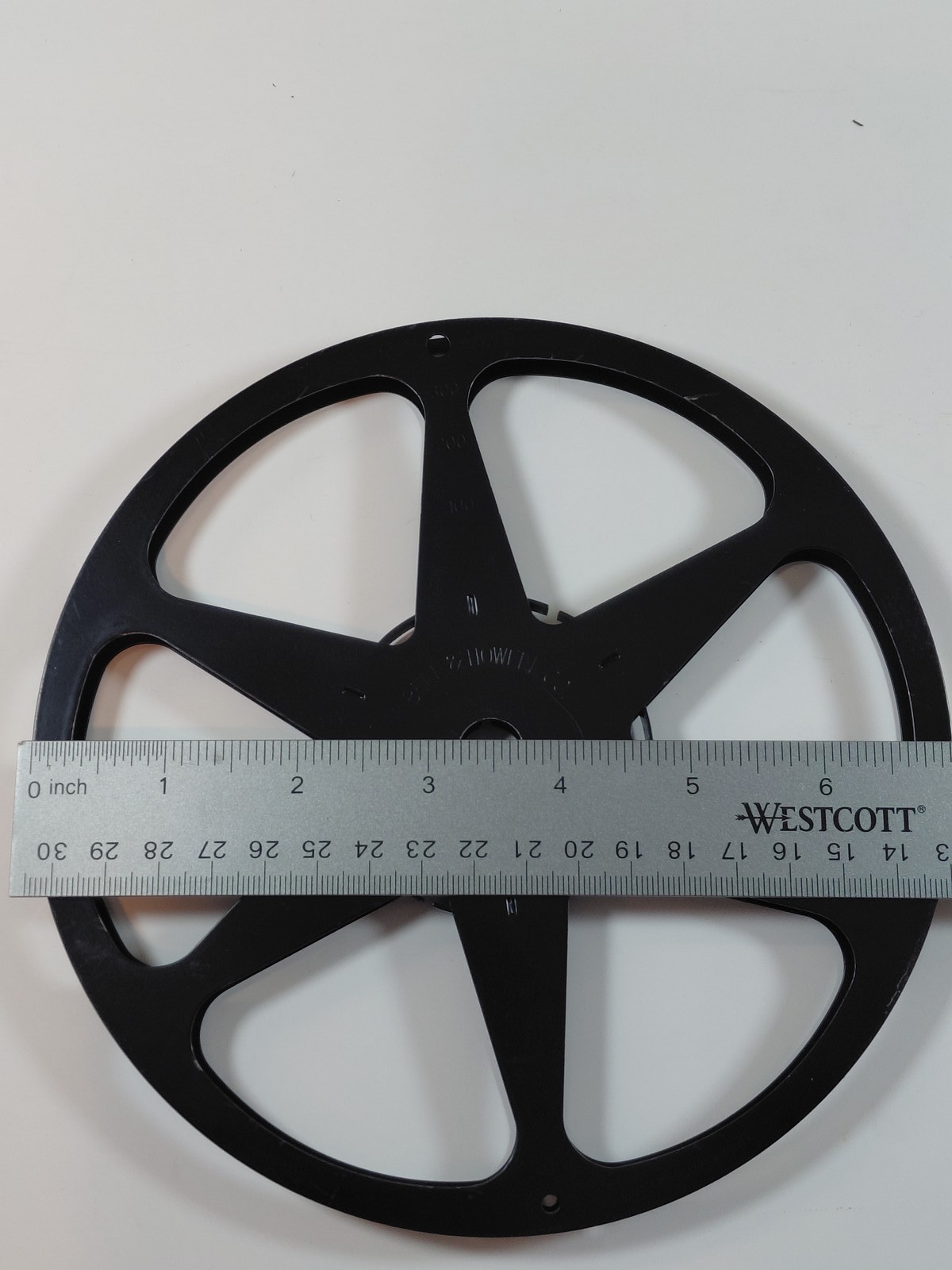 Vintage Bell & Howell 7″ Black Plastic 400ft 600ft Movie Film Reel 8mm Super 8