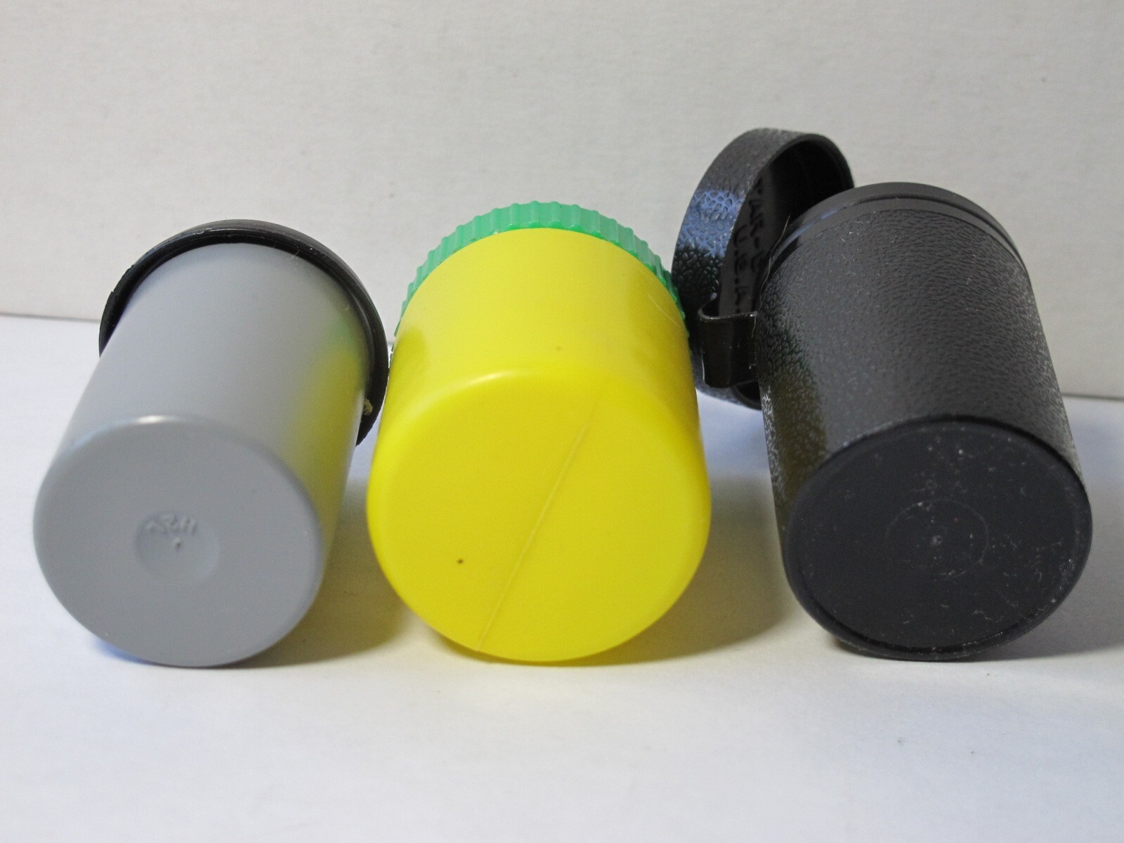 3 x RARE & UNIQUE Vintage 35mm Film Canisters (not metal)