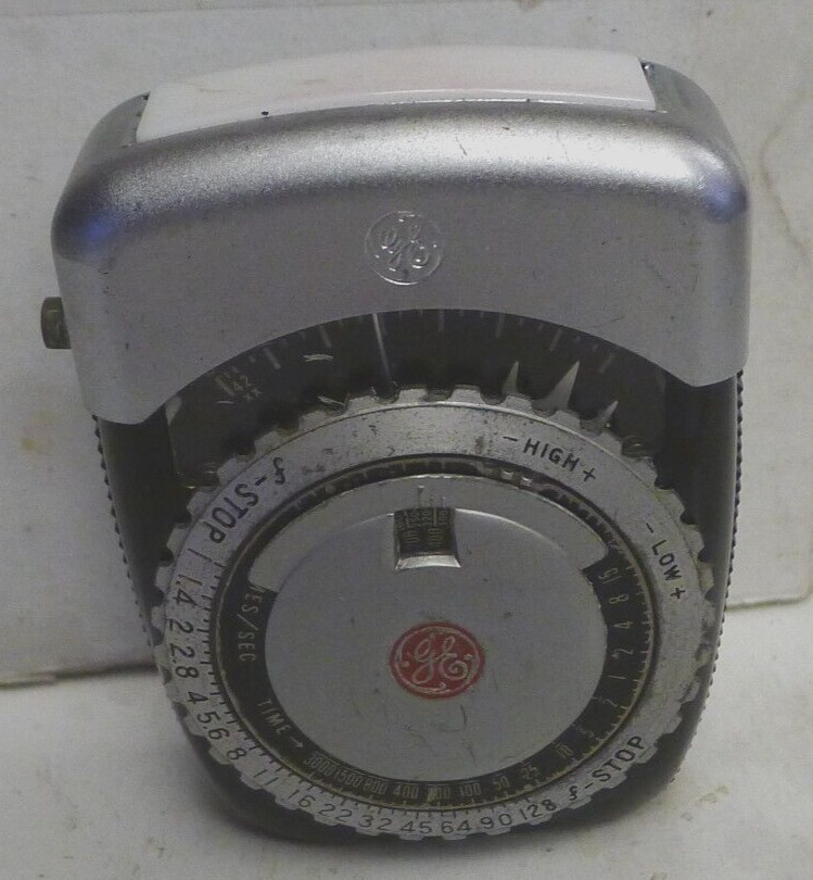 GE PR-1 Exposure Light Meter +Incident Light Attachment – Made in USA – TESTED