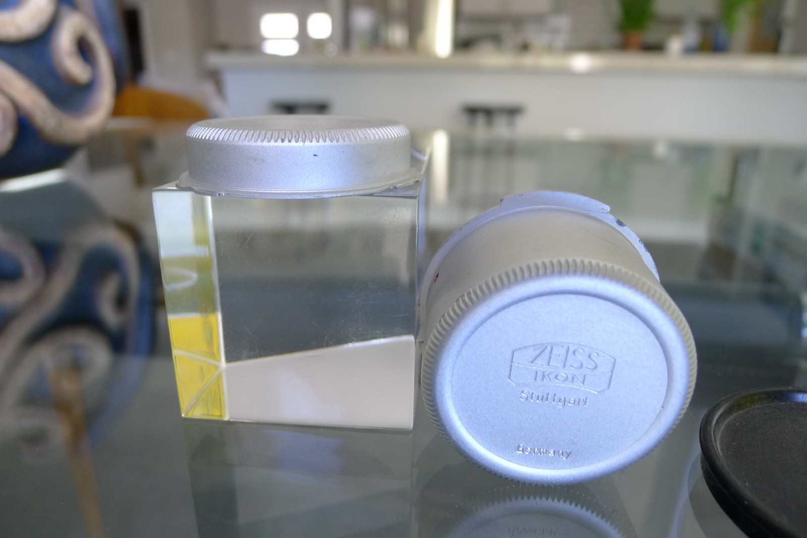 ✅ ZEISS IKON ORIGINAL LENS REAR CAPS x2 + FRONT CAP FOR CONTAREX ZEISS