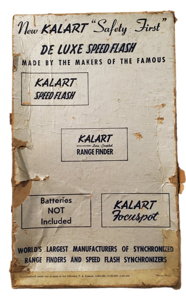 Kalart Speed Flash Safety First De Luxe Compak Original Box 1950’s Parts/Repair
