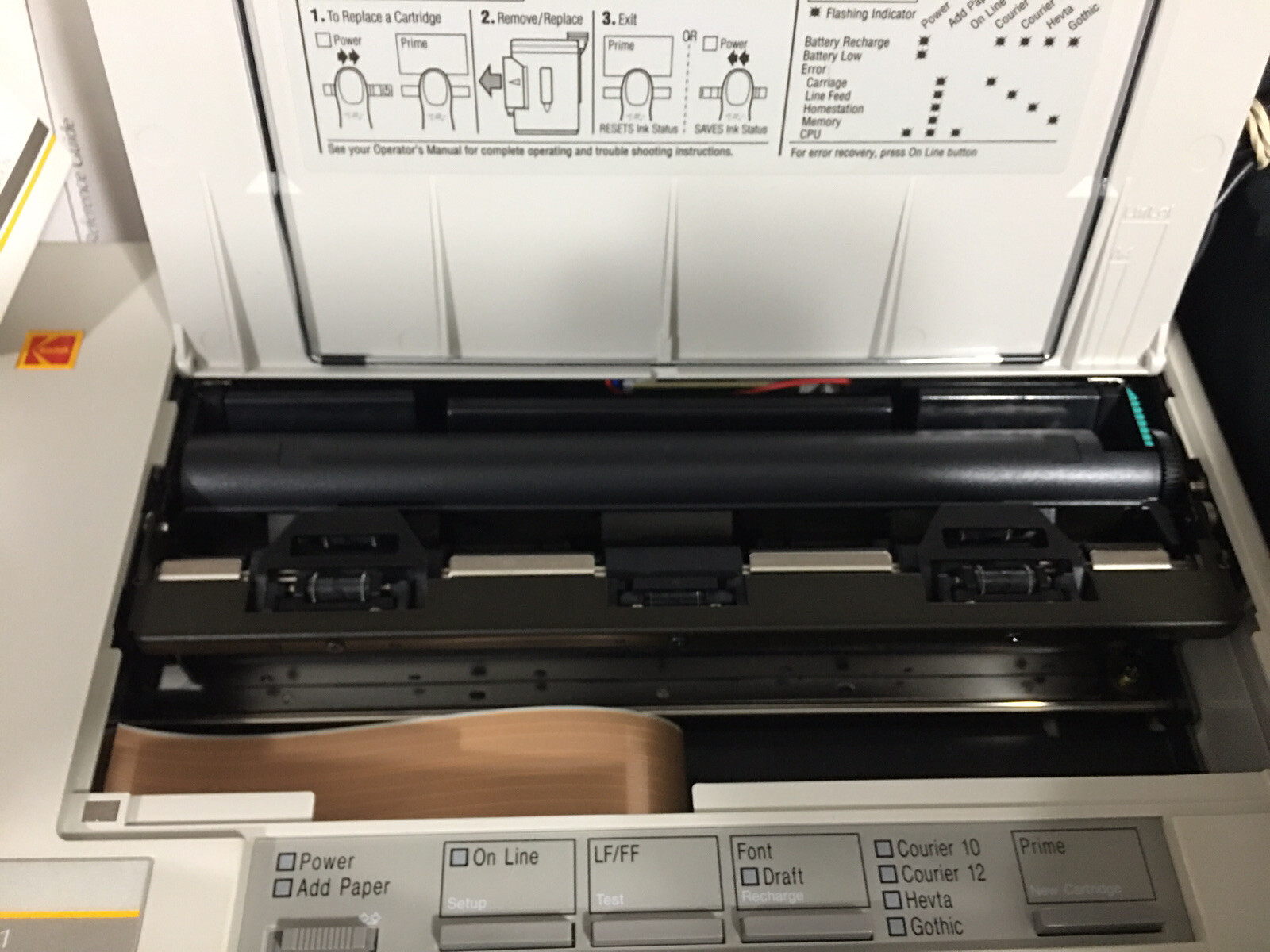 Vintage rare Kodak Diconix Printer, Printhead,case,manuals,Cable,power adapter