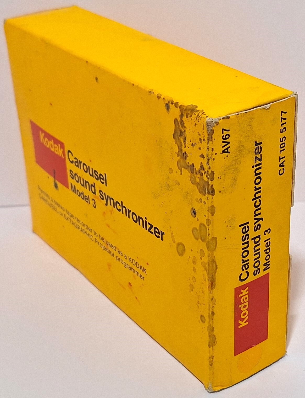 Vtg Kodak Carousel Sound Synchronizer Model 3 with Hard Case Manual and Box