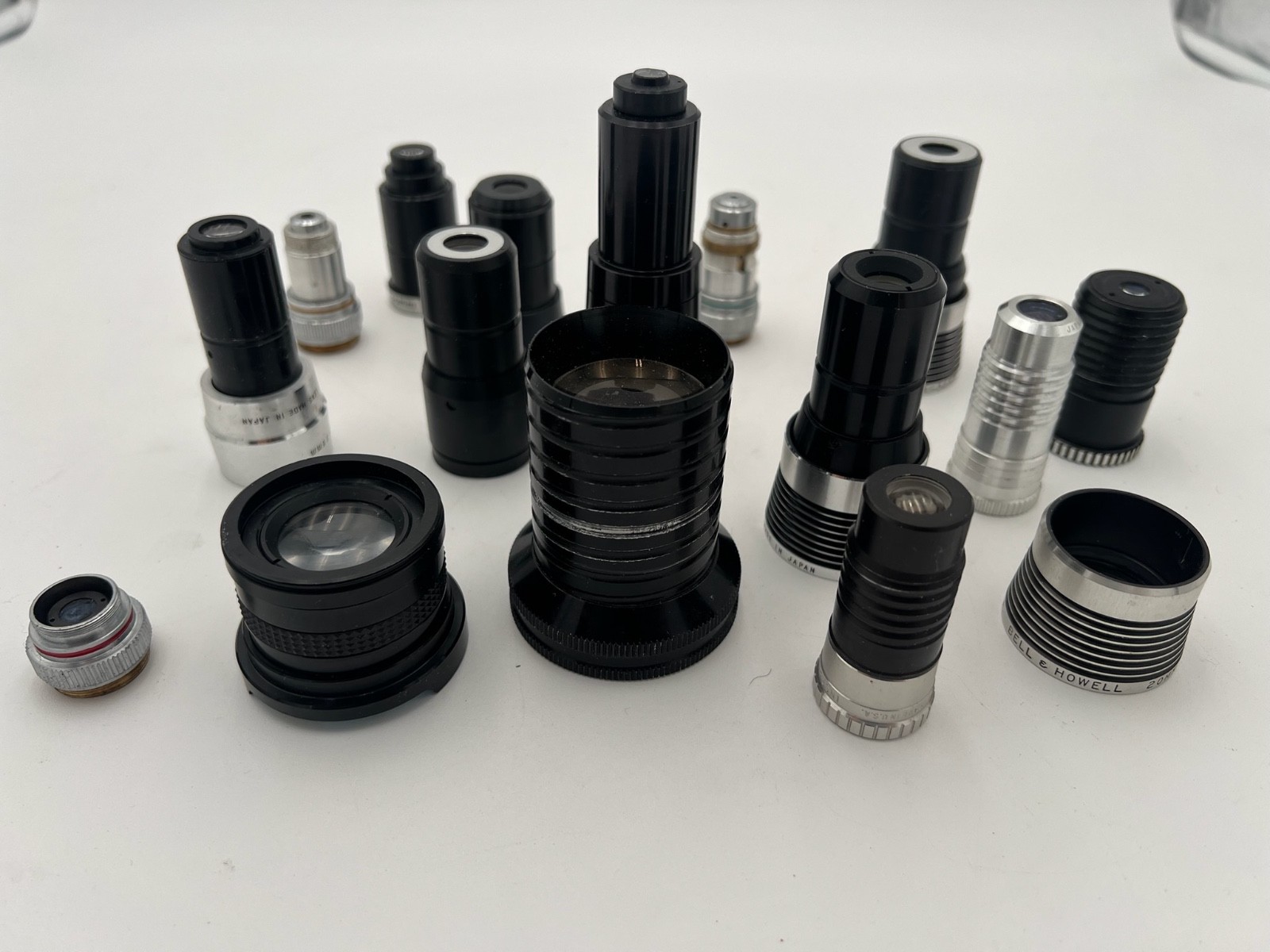 – LOT OF ASSORTED LENSES-PROJECTOR/CAMERA LENSES FOR PARTS/AS-IS