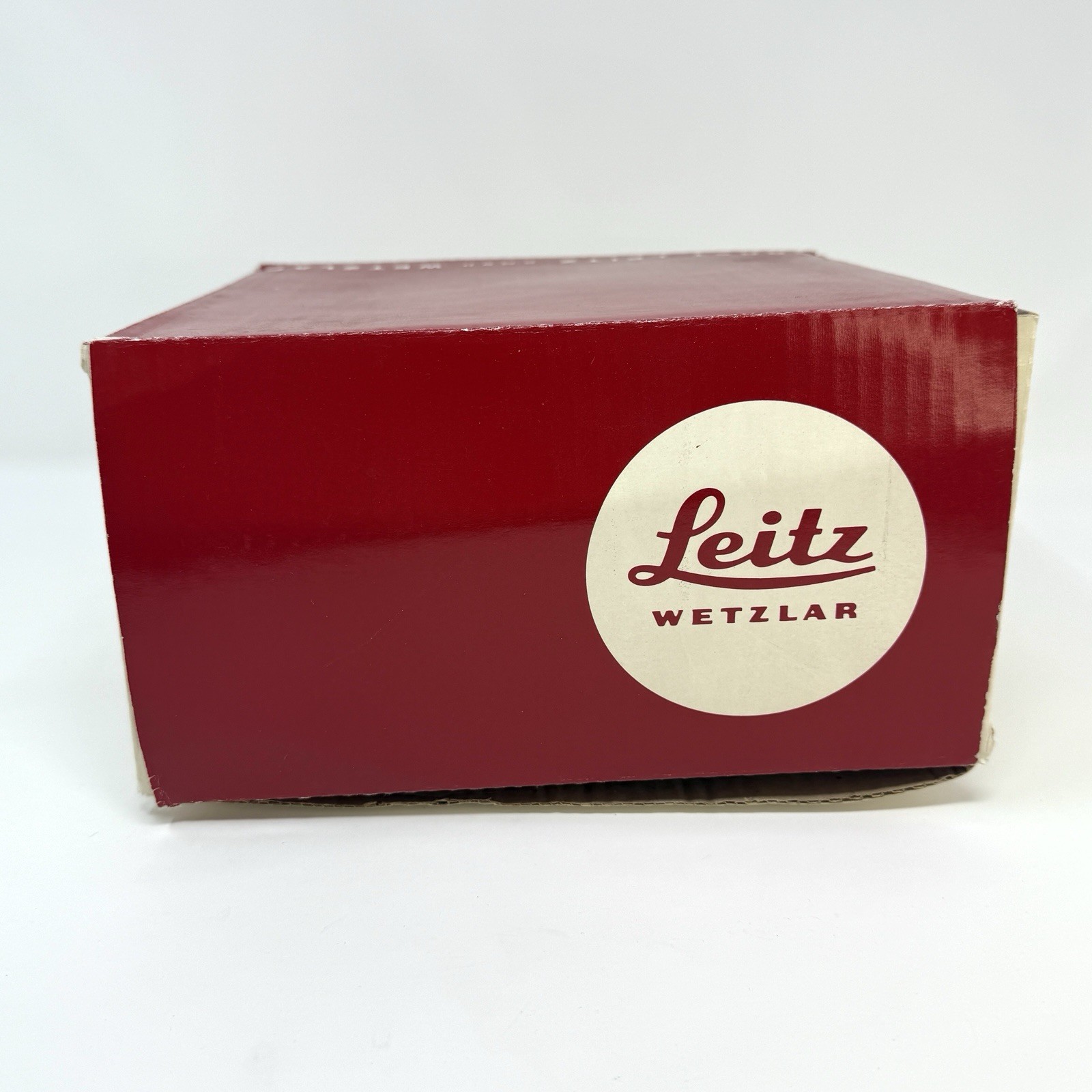 Vintage 70s Leitz Wetzlar Leicaflex SL Empty Box & Camera Advertisement Tag