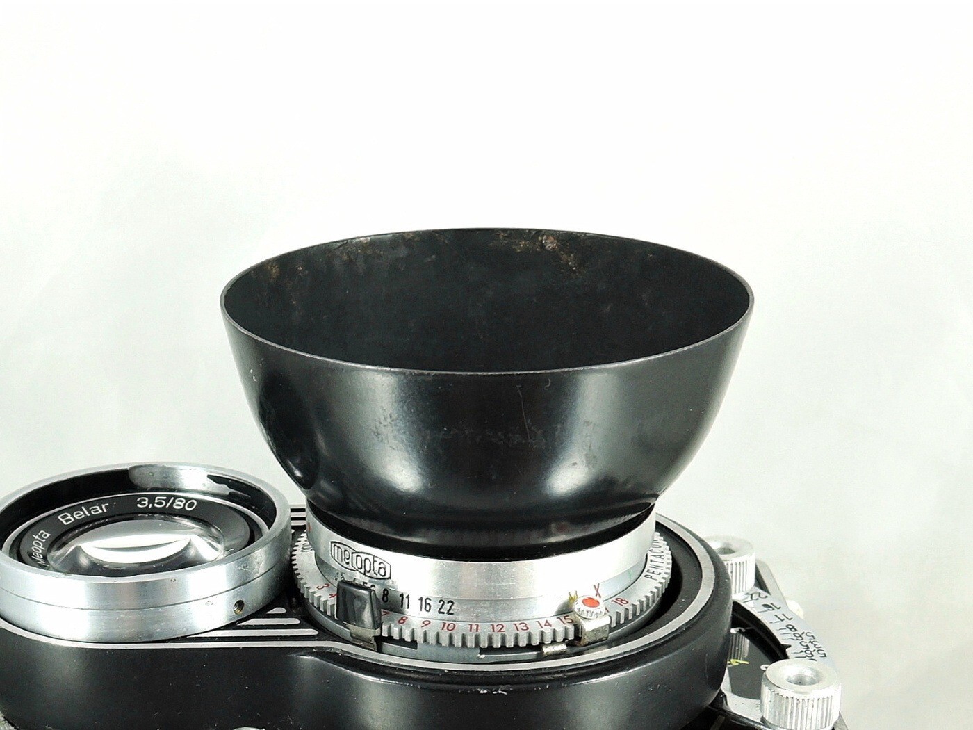 Shade hood Flexaret Meopta round bayonet B40 metal used used