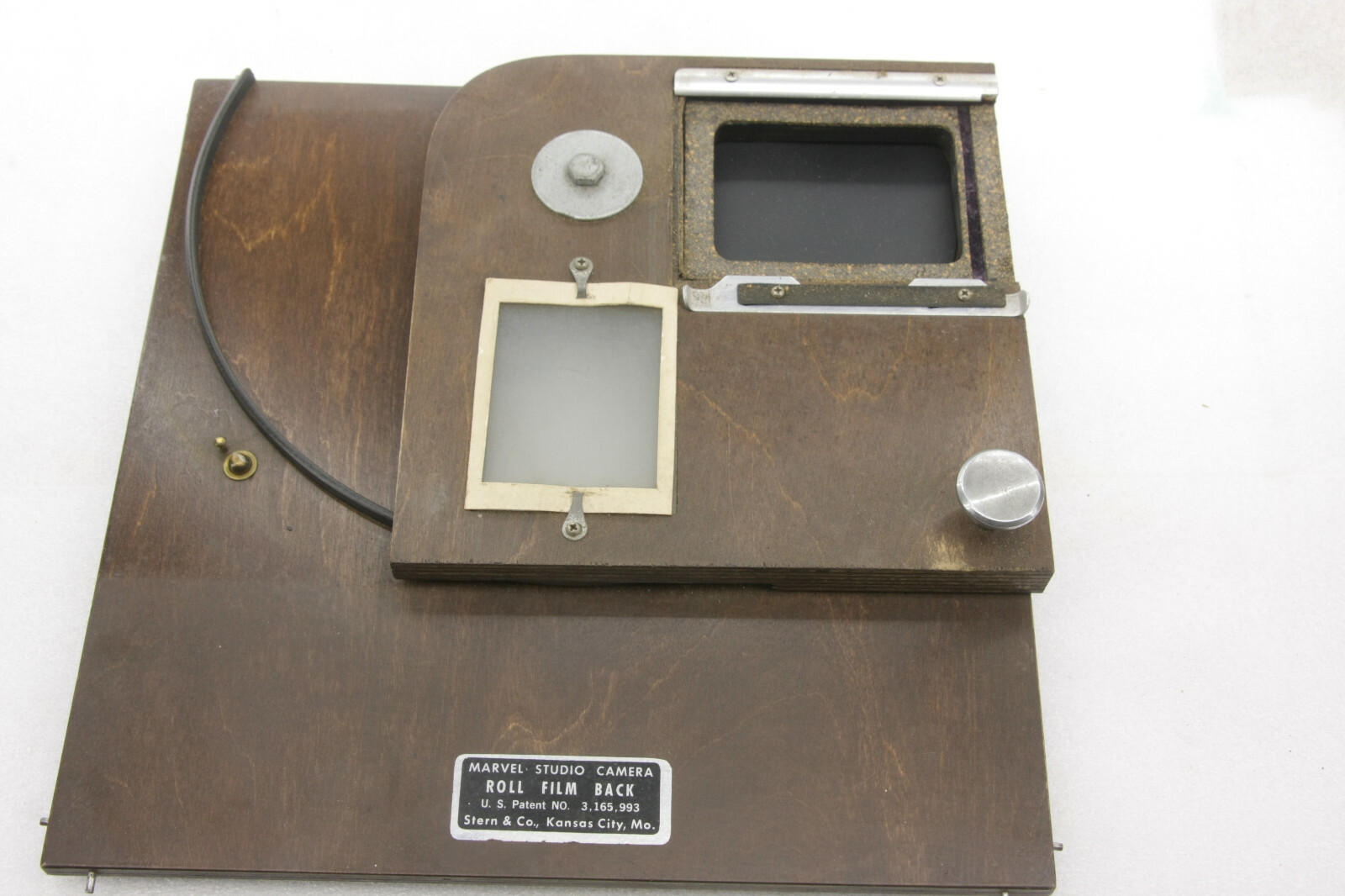 Marvel Studio Camera Roll Film Back by Stern KS – Pivot Ground Glass to Adapter