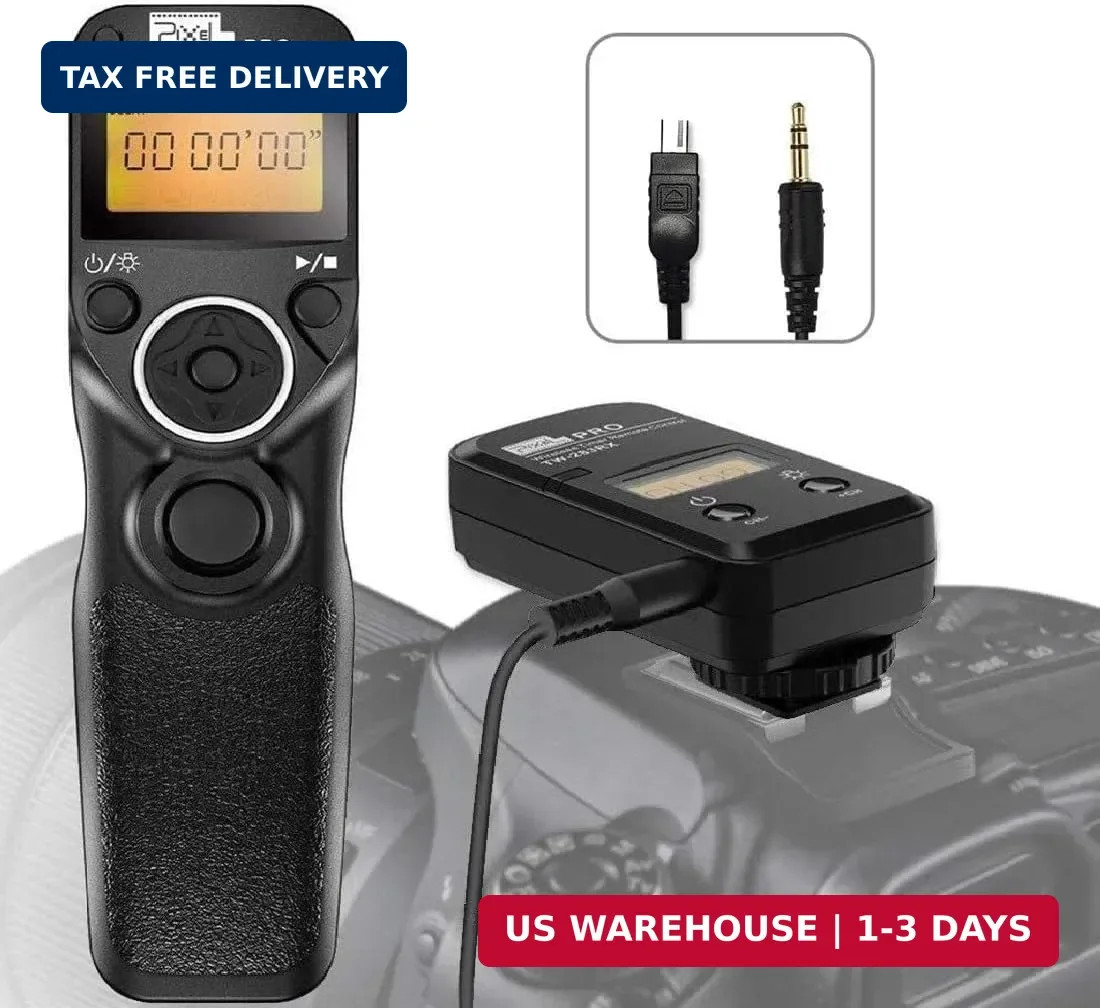PIXEL Digital SLR Cameras Shutter Release Remote Control Timer for Nikon Z6 Z7 D
