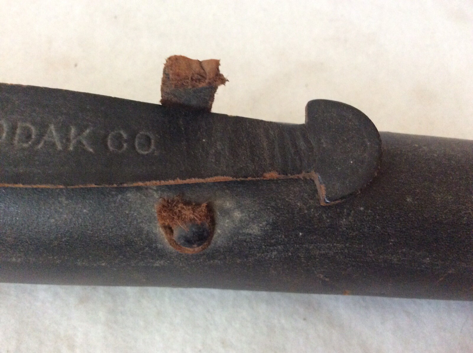 Antique Eastman Kodak Tripod with Leather Case Metal 2B Telescoping Compact