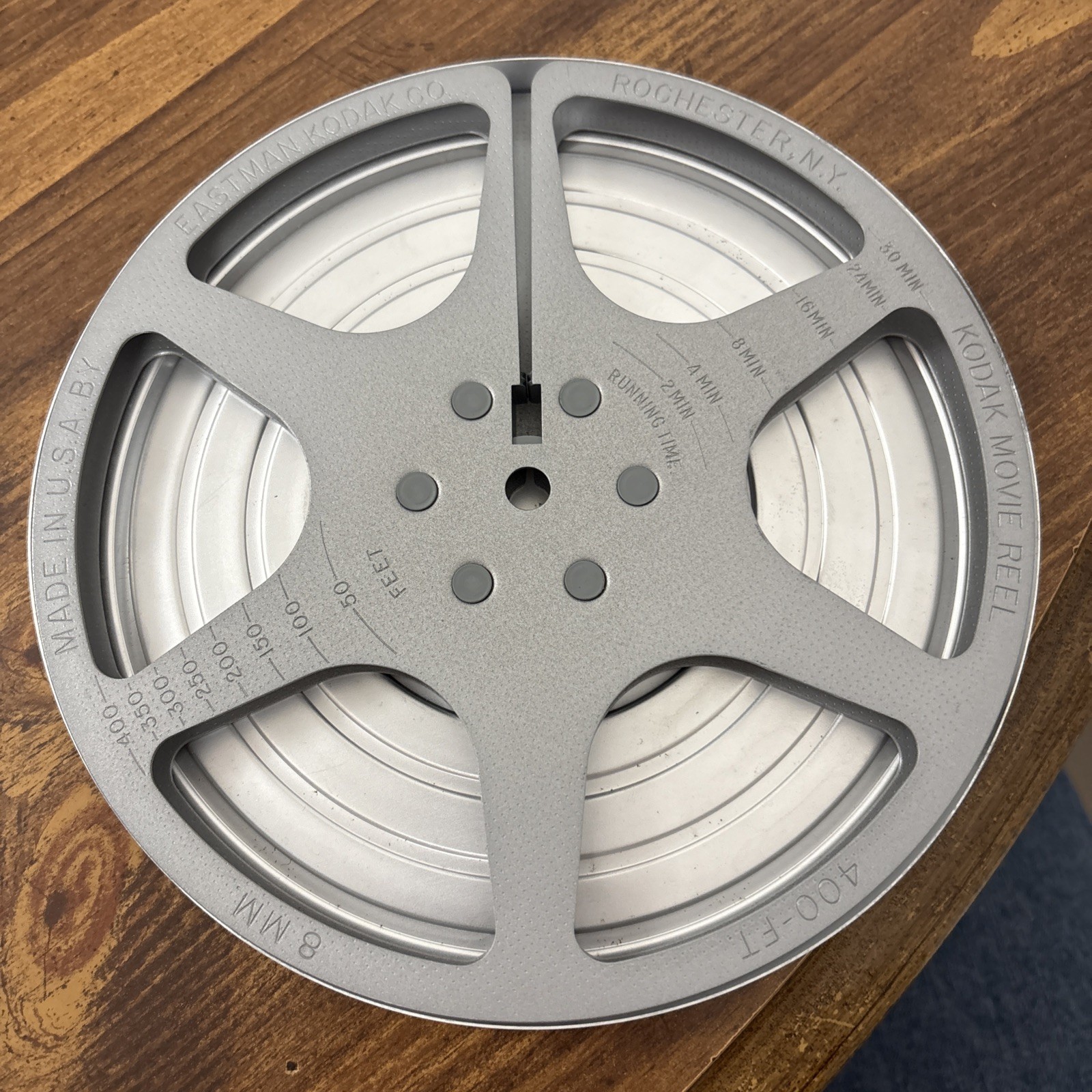 Eastman Kodak Co. Metal 8mm 7″ Movie Reel With Film Canister