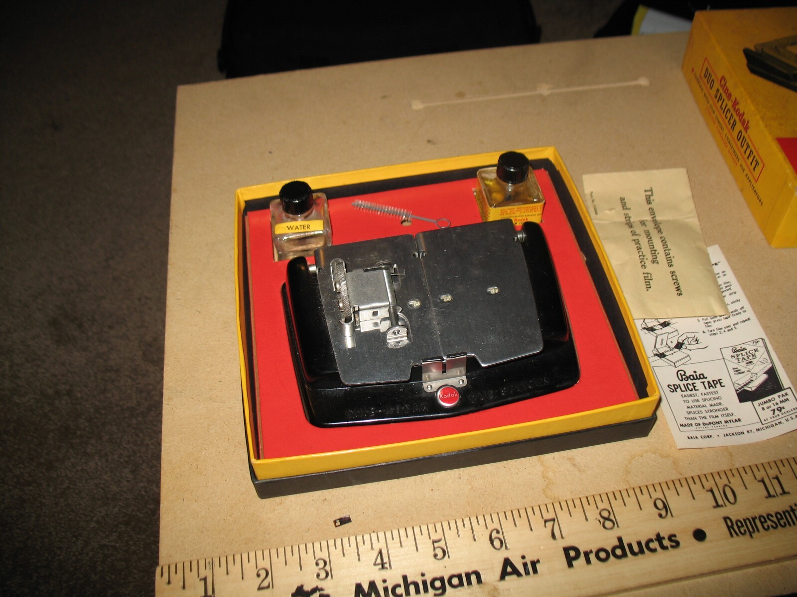 VTG CINE-KODAK DUO SPLICER OUTFIT BOX 8 & 16mm FILM SOUND & SILENT MOVIE CAMERA