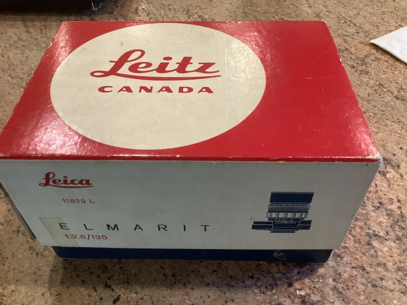 Leica 135mm F2.8 M Canada box only. Made by E. Leitz. 1970’s vintage.