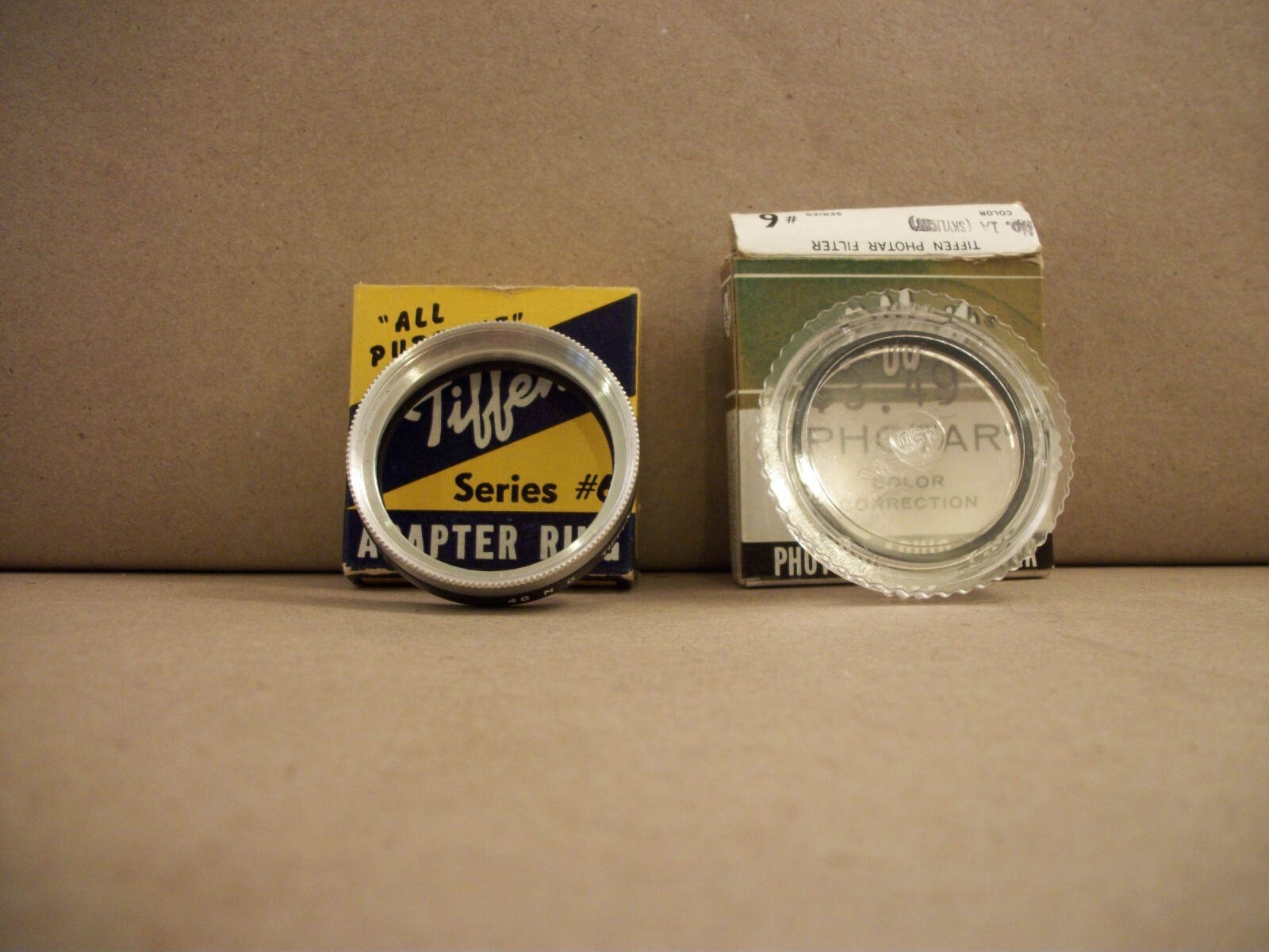 Tiffen Series 6 Adapter Ring 46M-6 and Tiffen Photar Color Correction Filter #1A