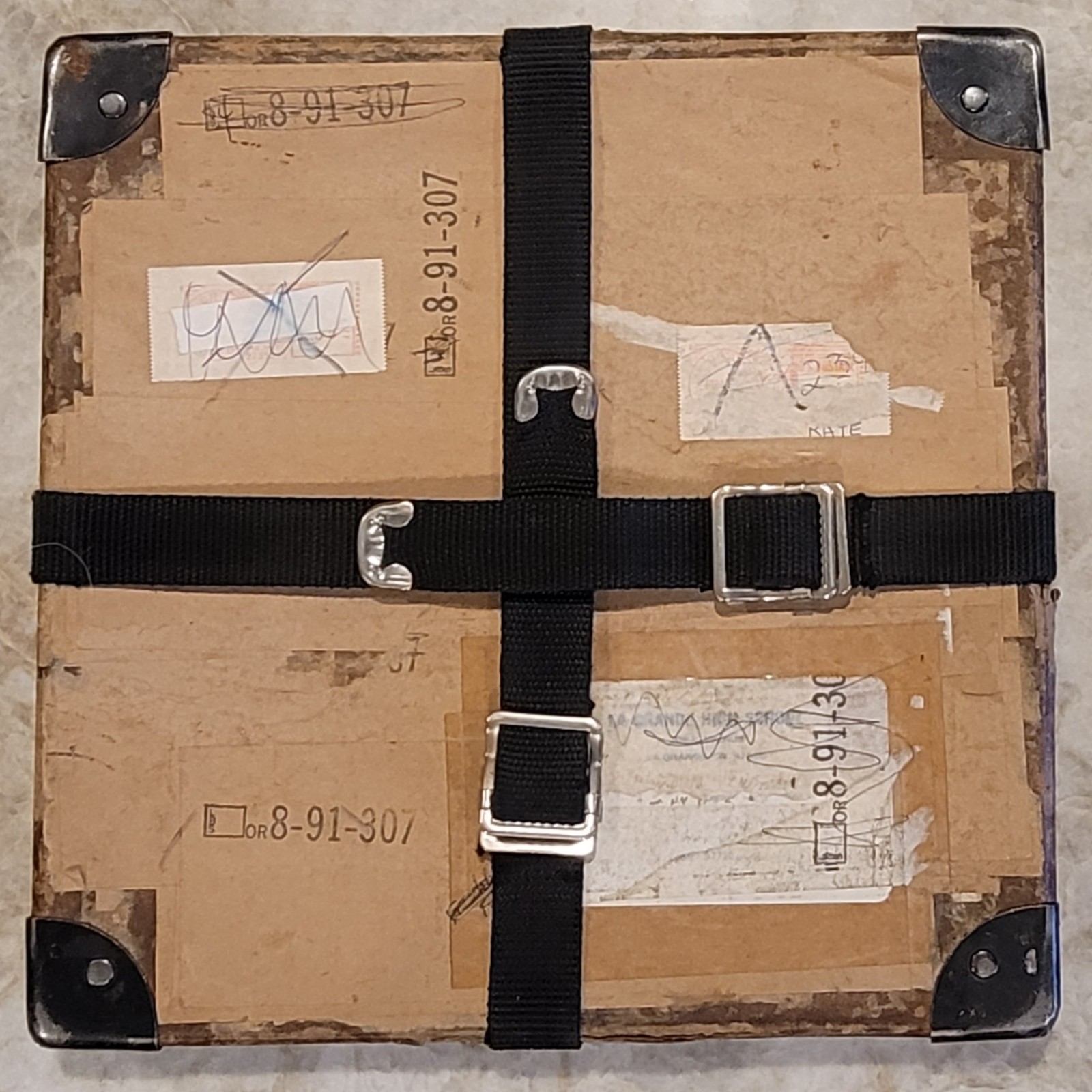 Lot of 3 VINTAGE Film Reel Canister Case Shipping Box Mailer 11.5″