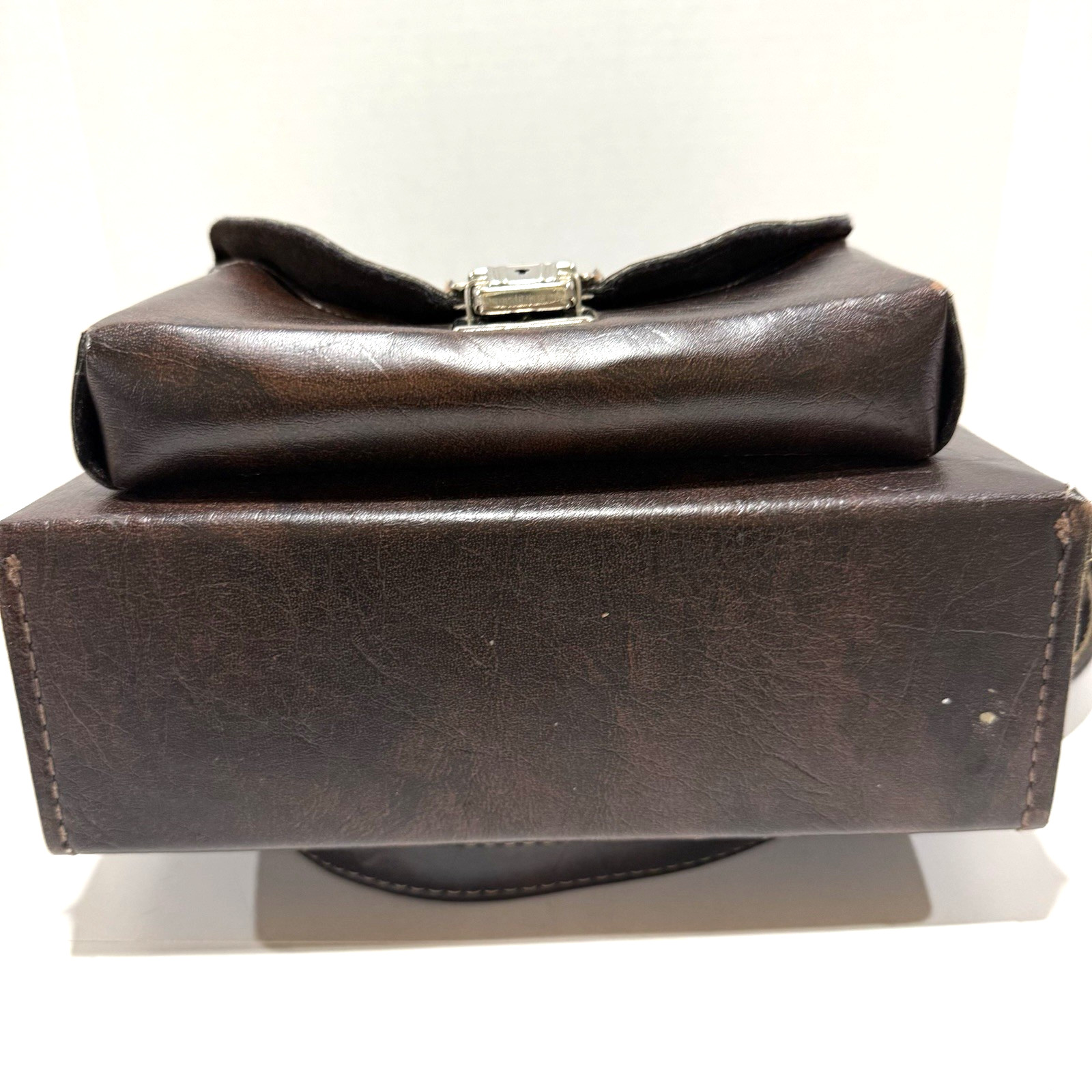 Vintage Camera/Camcorder Case, Hard Leather Two Locking Pockets With Two Keys