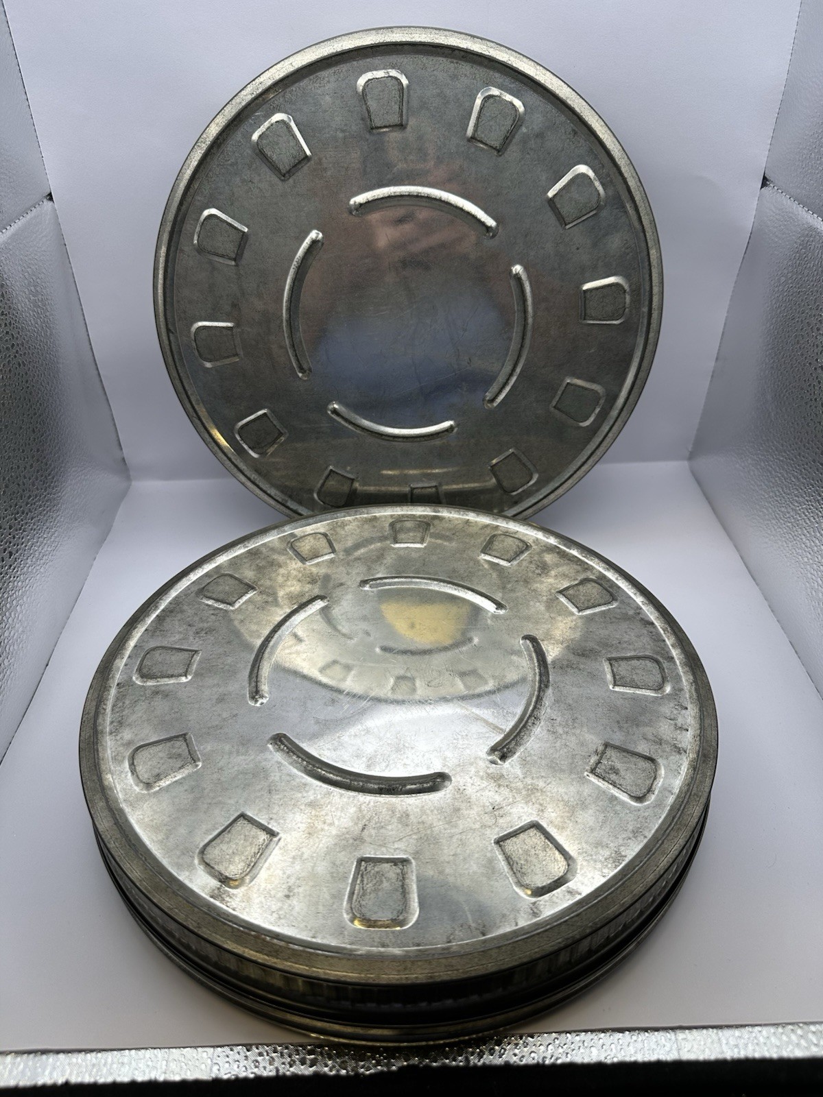 Vintage Copex Positive 1970 35mm Metal Film Canisters Made in Belgium Set Of 2