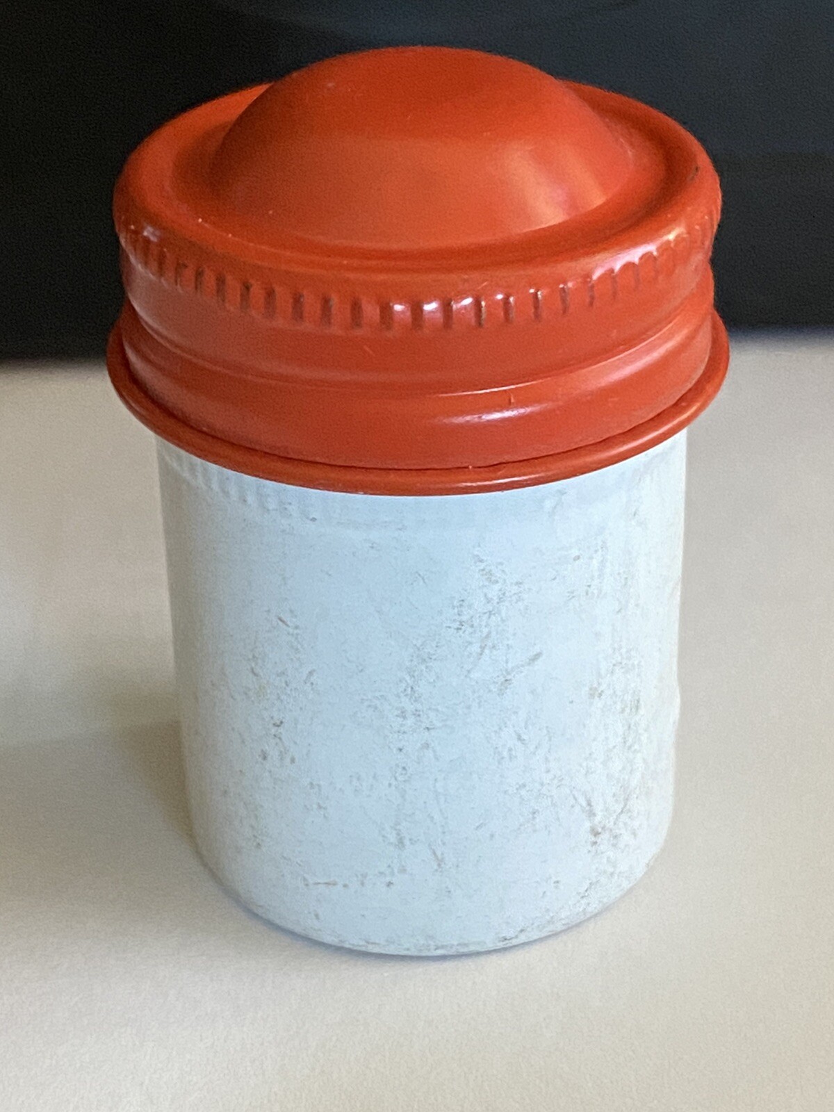 KODAK Panatomic-X Metal Film Cannister, White Can/ Orange Top, Vintage 35mm Film