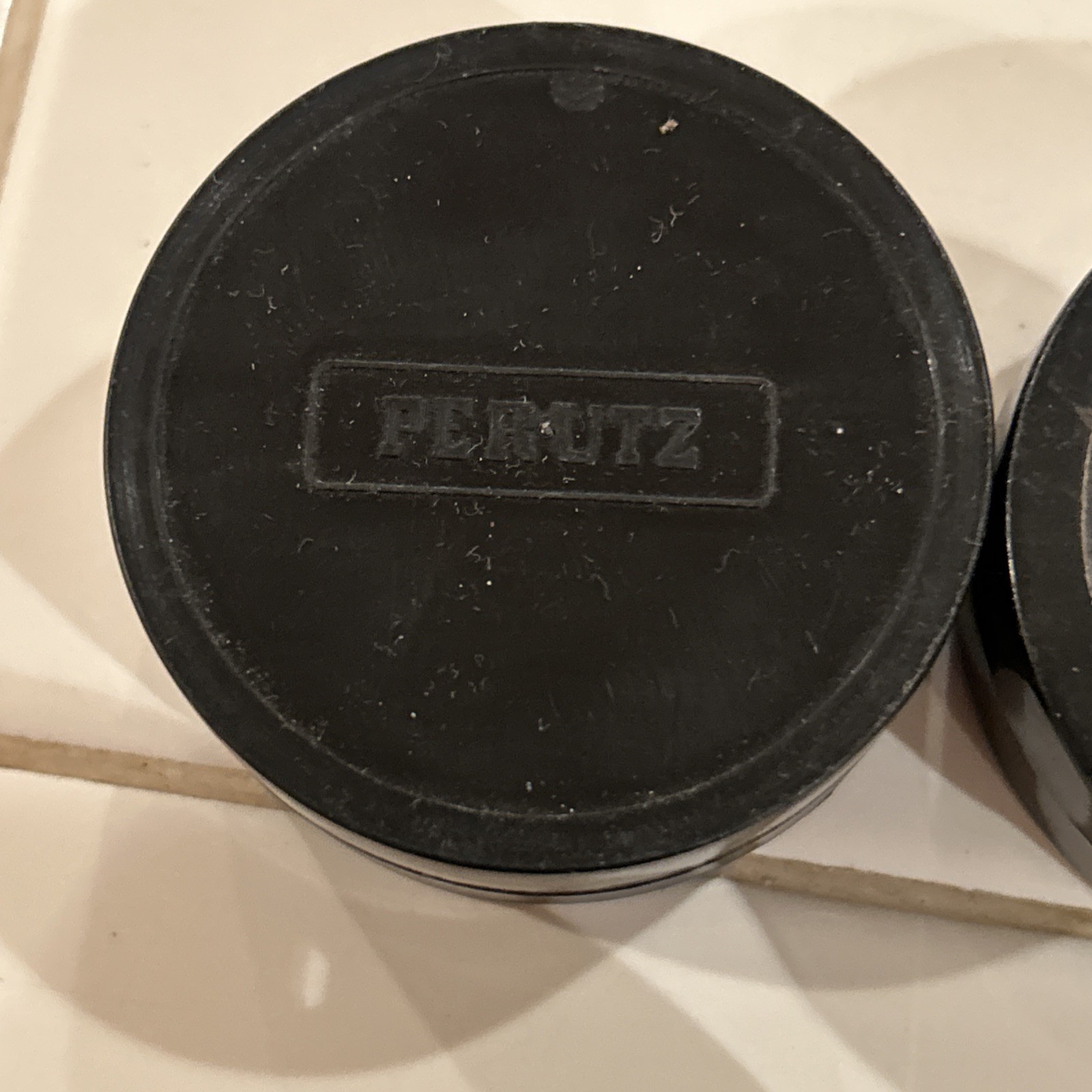 Vintage Perutz 1 Metal/ 2 Plastic Film Tin Canister 2” Container – Lot Of 3
