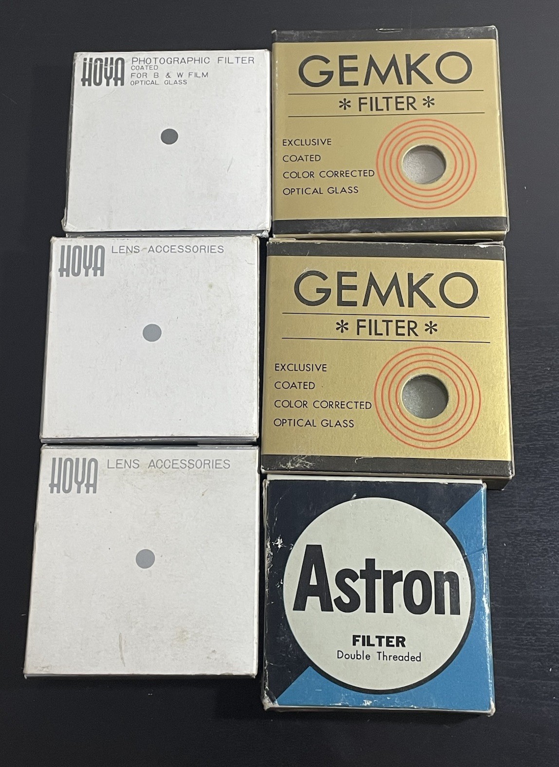 Huge Lot Vintage Camera Accessories Hoya Filters Ricohflex Kodak Lens Hood Kalt