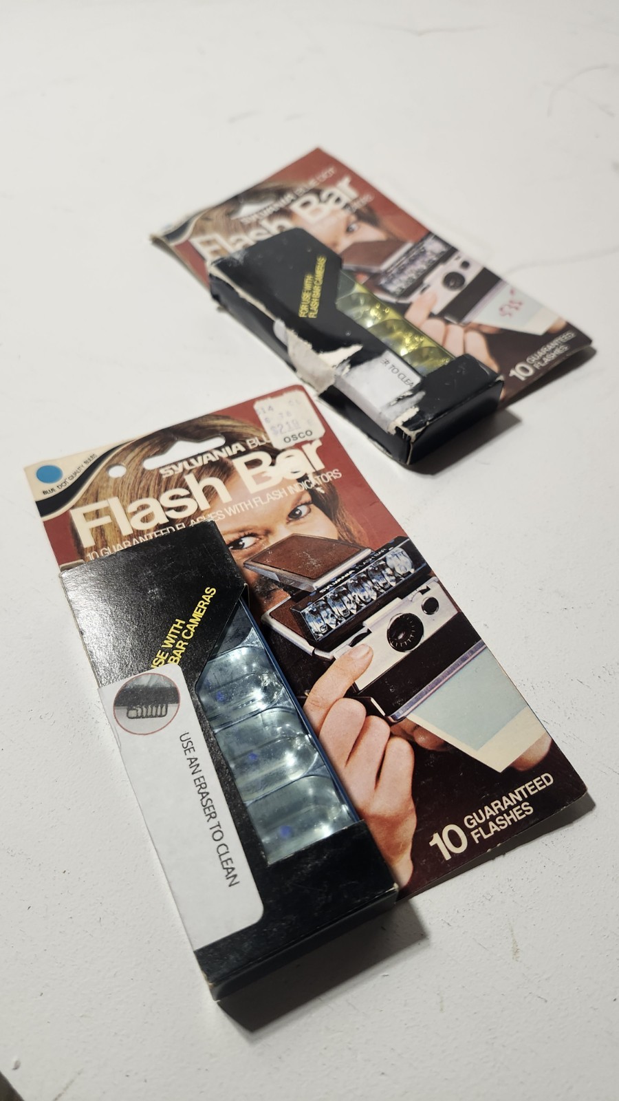Vintage GE 600 PhotoFlash Array for Polaroid 600 One Step Cameras 10 Flashes VTG