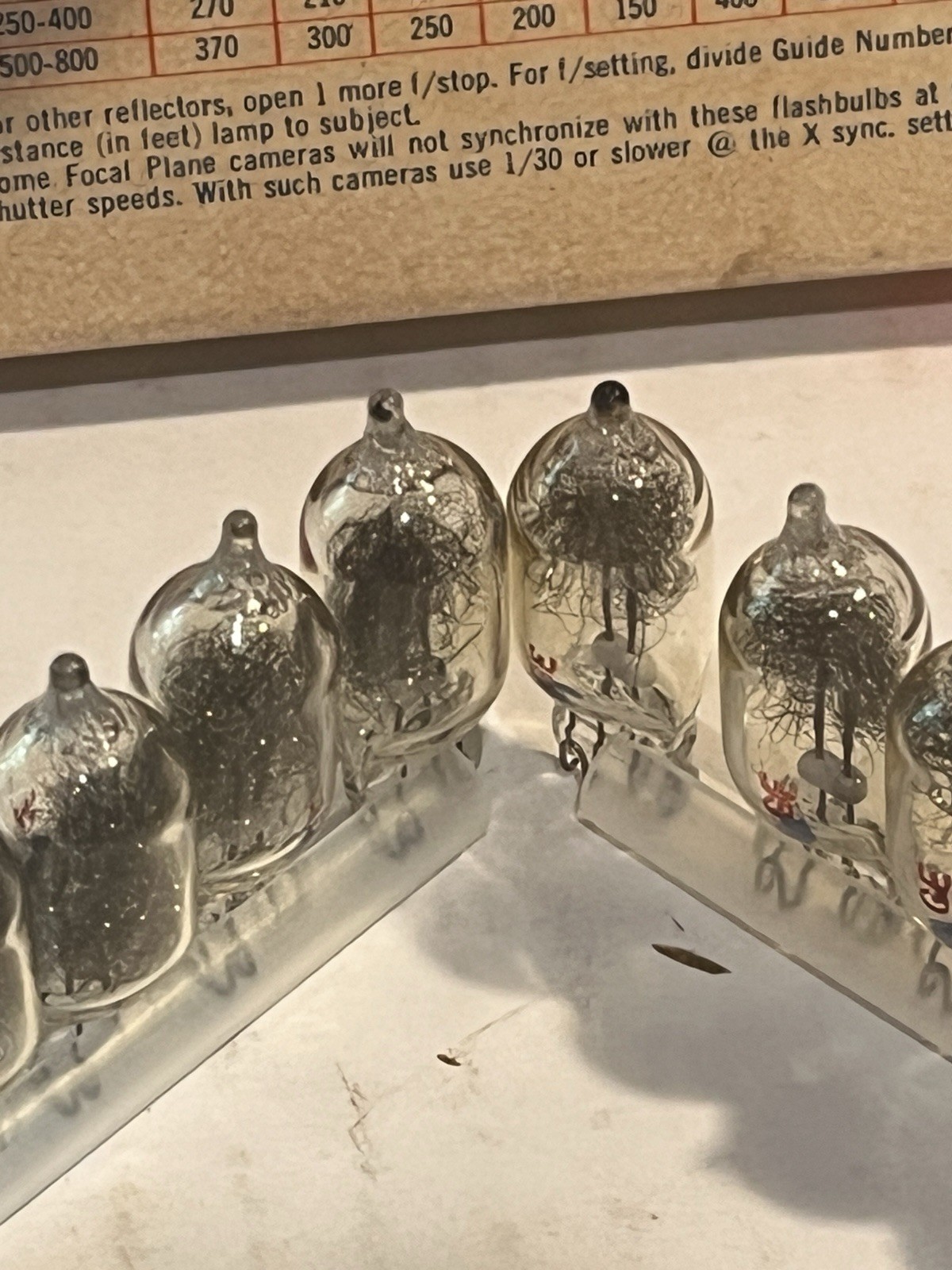 Vintage GE Flash Bulbs, AG-1, 12 Bulbs