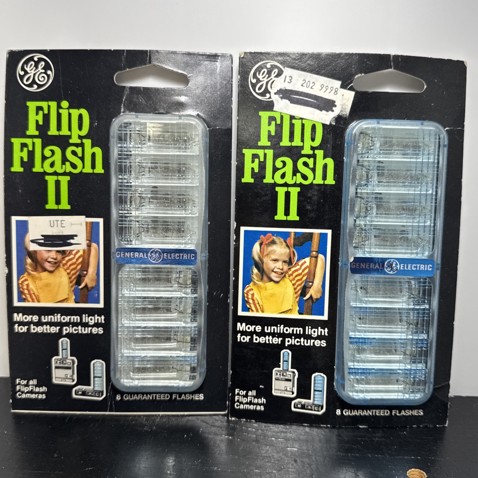 Vintage GE Flip FlSH II 8 Flashes Lot of 4 Free Shipping