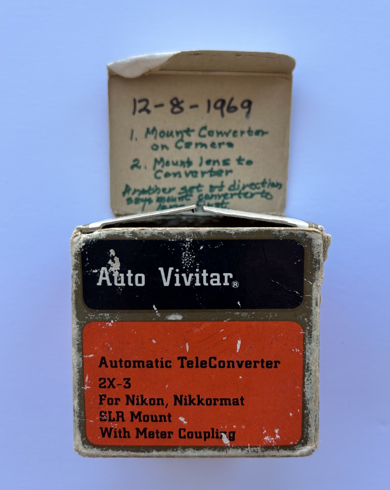 Vivitar NIKON F Automatic Tele Converter SLR 24-7247 with Case & Box