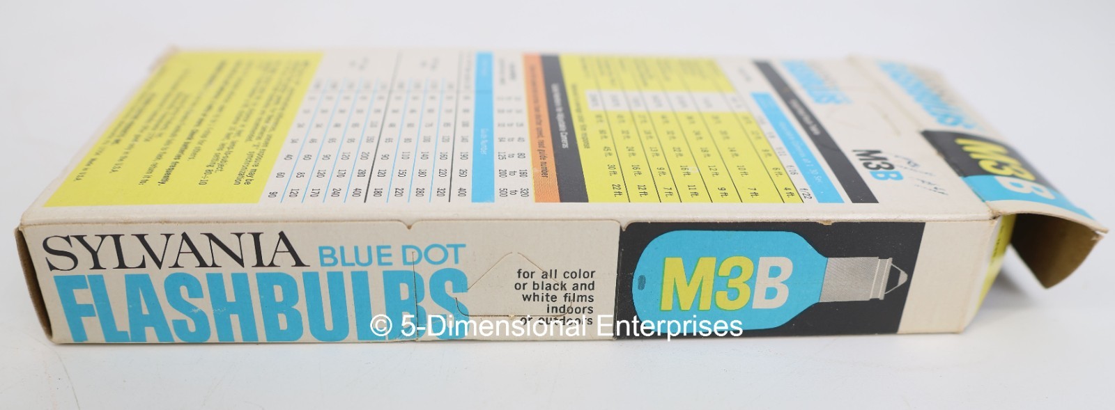 Sylvania Blue Dot Flashbulbs M3B 12-Pack in Original Packaging USA