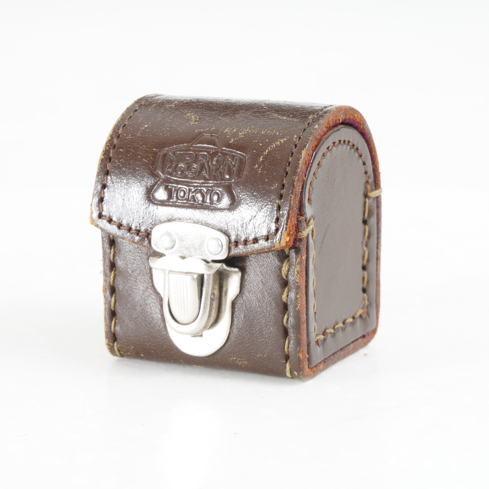 :Nikon Nippon Kogaku Small Brown Leather Rangefinder External Viewfinder Case