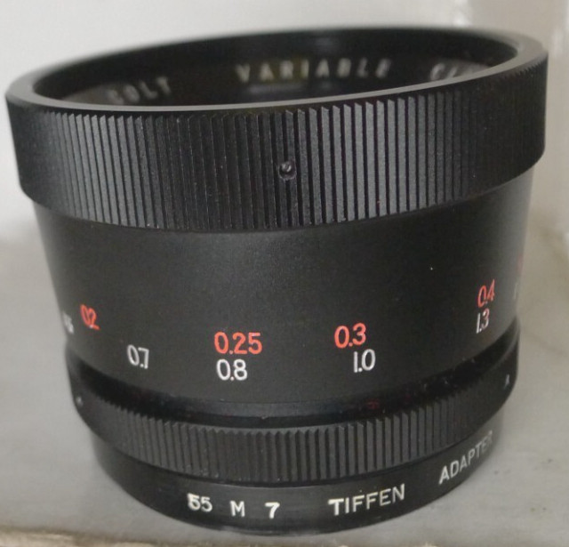 Colt 55mm Variable Close-Up Lens with Case Threaded Mount – Made in Japan