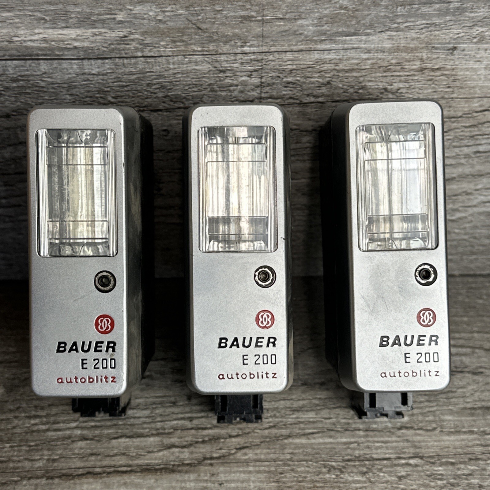 (3) Vintage Bauer E200 AutoBlitz / UltraBlitz Flash , Made In Germany