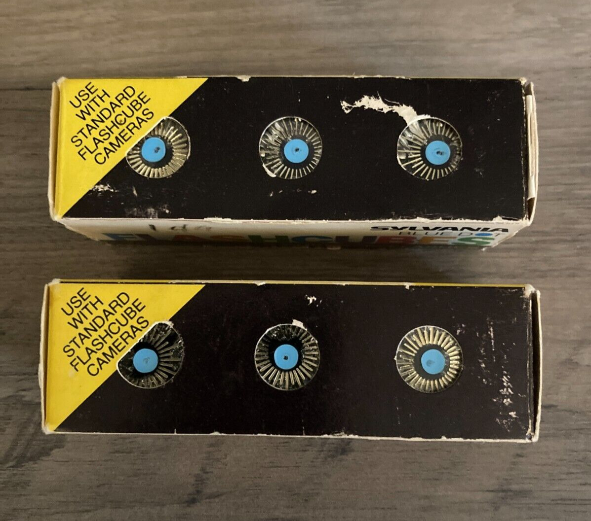 Lot of 2 Packs Sylvania Blue Dot Camera Flash Cubes 3-Pack 12 Flashes