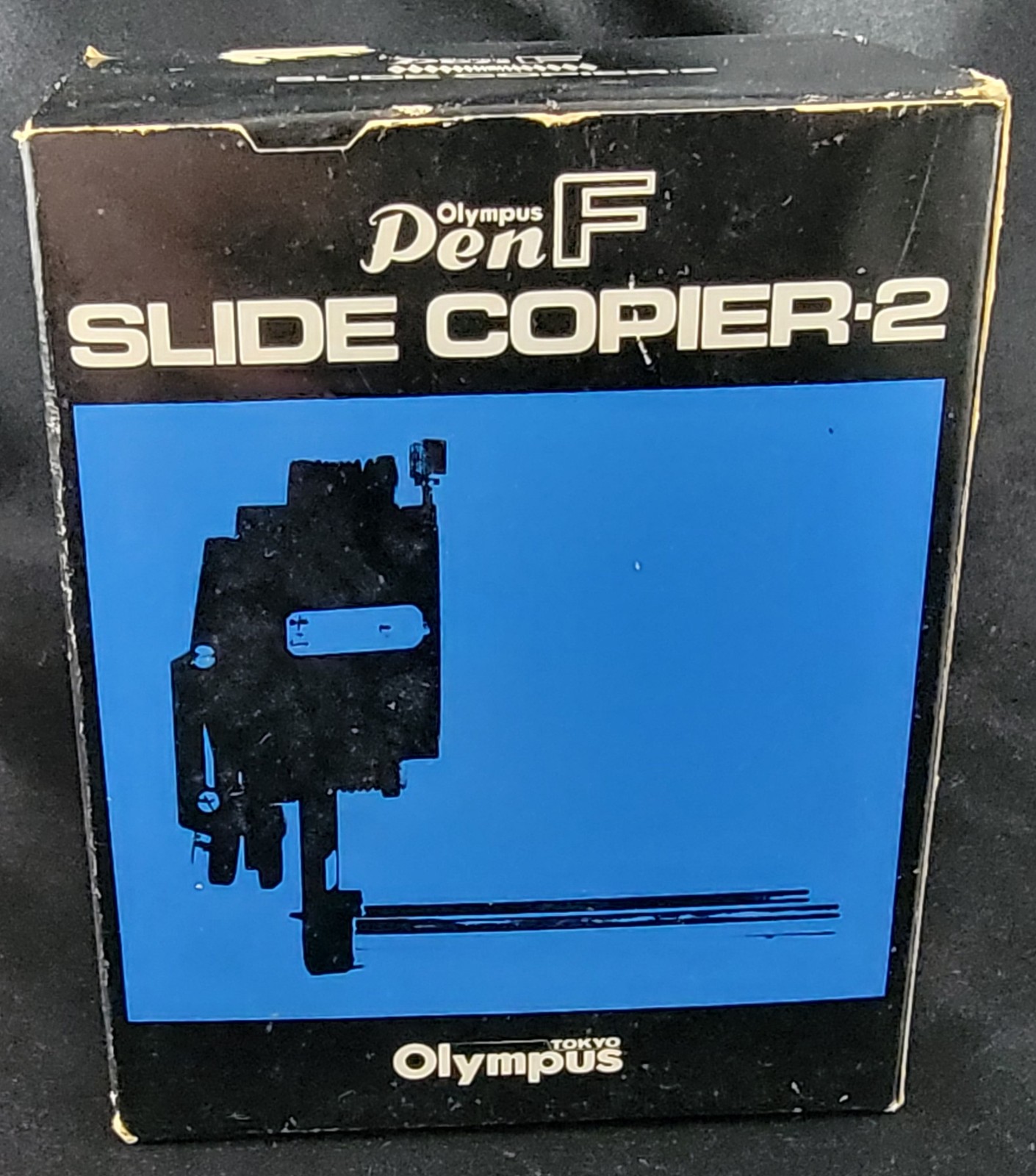 Slide Copier 2 Olympus Pen F Bellows Camera Lens Tokyo Japan Vintage