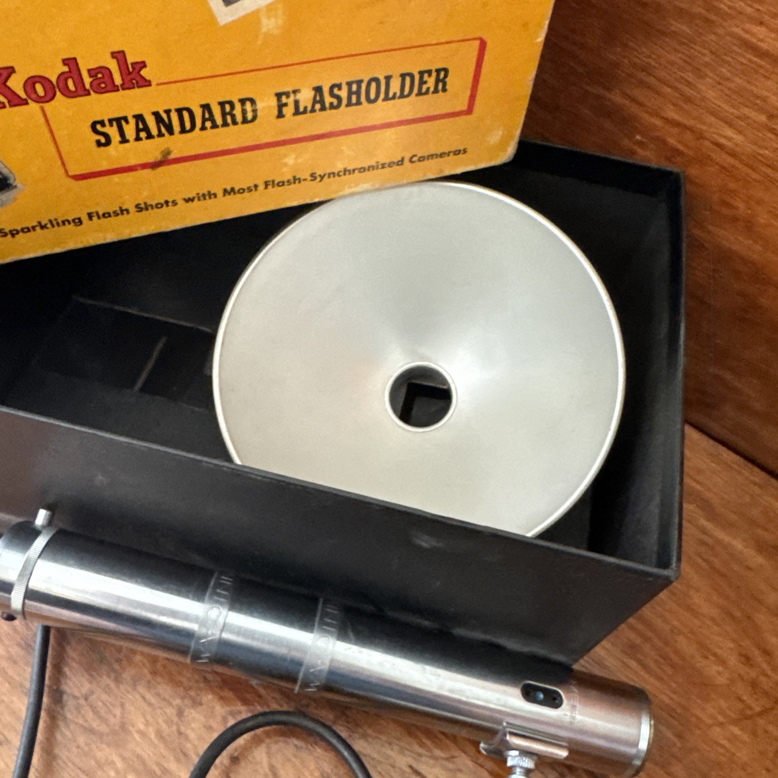 Vintage Kodak Flasholder Standard USA Box & Brackets 2 Way Flashguard