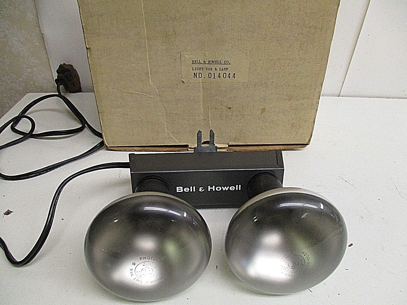 Vintage Bell & Howell Light Bar and Flood Lamp No. 014044 WORKING in orig. box