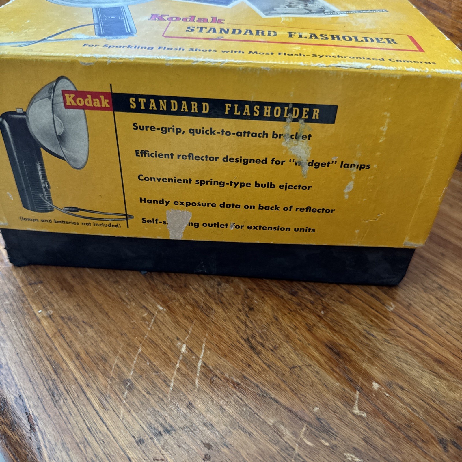 Vintage Kodak Flasholder Standard USA Box & Brackets 2 Way Flashguard