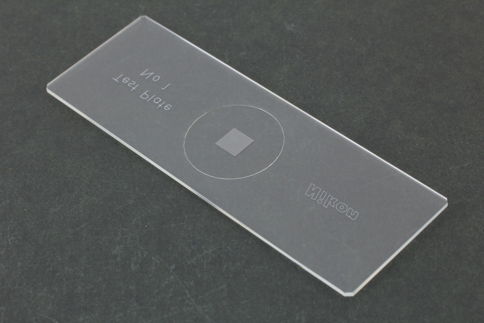 [Unused] Nikon Objective Micrometer Test Plate No1 From JAPAN