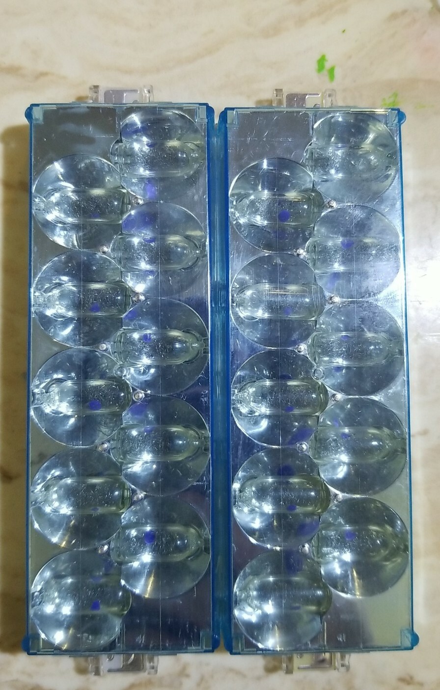 Sylvania FlipFlash Super 10 Two Pack Blue Dot Flashbulbs Flashbar New Old Stock