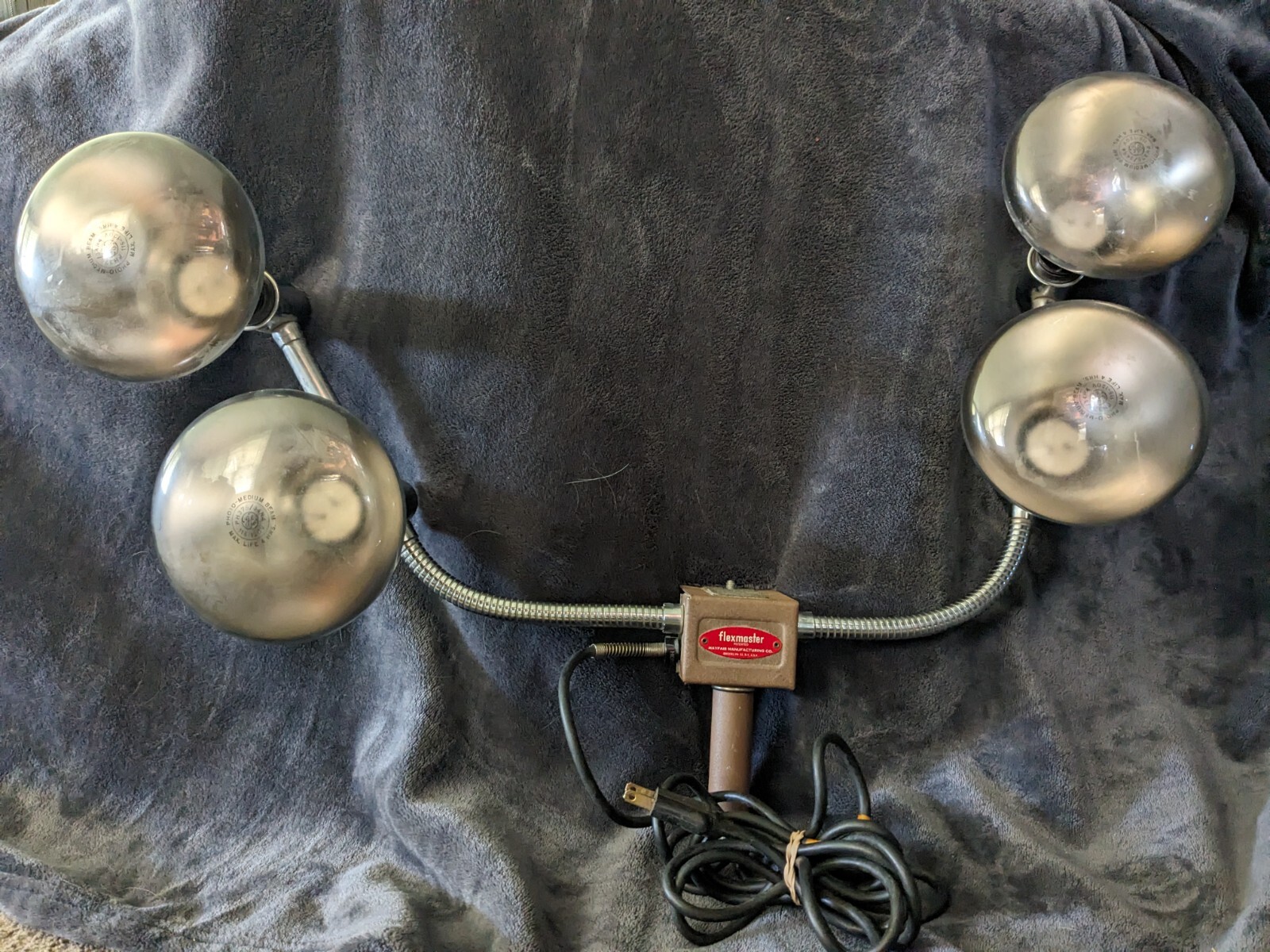 Vintage GE Flexible Mayfair Flexmaster 660W/250V Lights Movie / Photo Lights