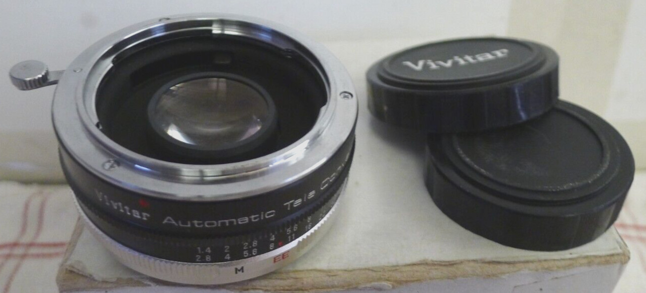 Vivitar Automatic Tele Converter 2X-7 +Snap Case &Instruction Sheet – Japan
