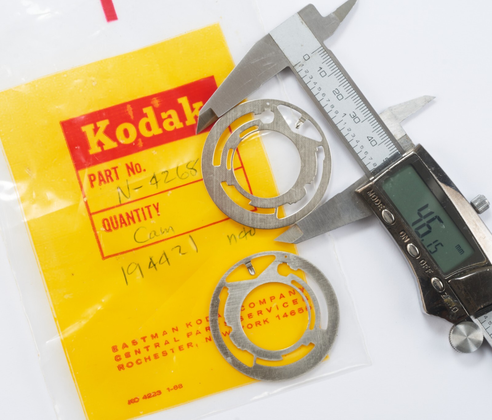 Kodak Retina Compur 0 Shutter Speed Cam Ring New Old Stock Spare Part Lens