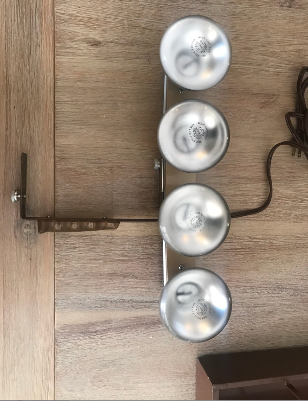 Vintage Movie Light Bar Case Tested 4 Bulbs Filming Photography CKC 150M Chicago