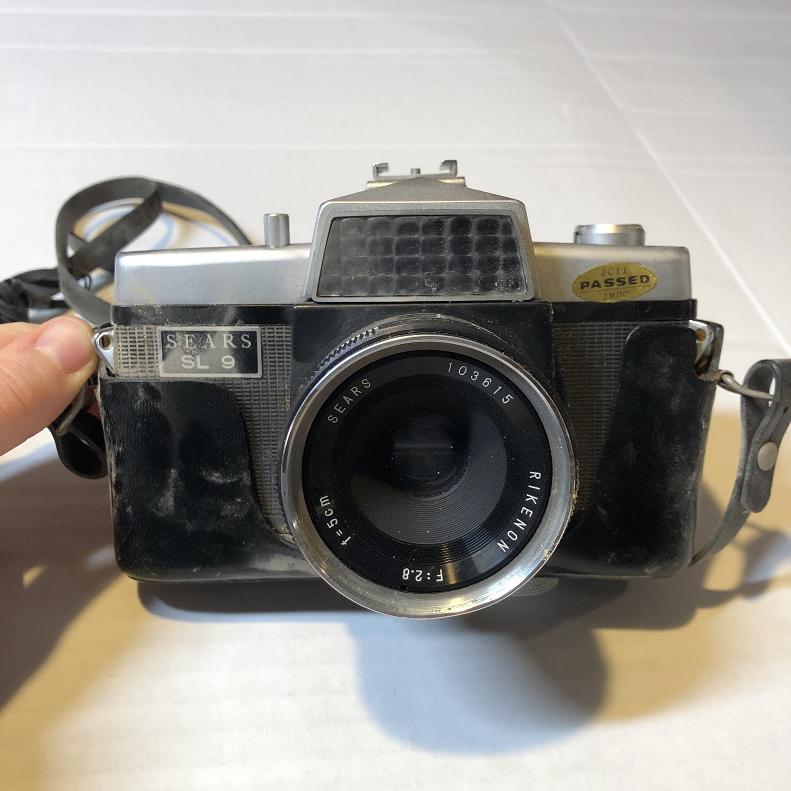 Vtg Sears SL 9 Camera With Leather Case And Electronic Light Meter With Case CSN